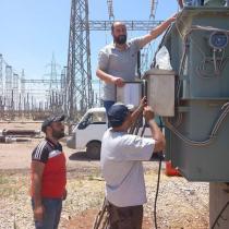  البلد اليوم : تركيب مركز تحويل كهربائي جديد بمدينة تدمر