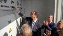  البلد اليوم : الرئيس الأسد يطلق المرحلة الأولى من تشغيل مشروع الطاقة الكهروضوئية في مدينة عدرا الصناعية